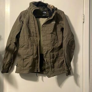 Olive green The North Face Windbreaker